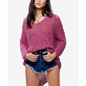 Free People Vertigo Purple Sweater